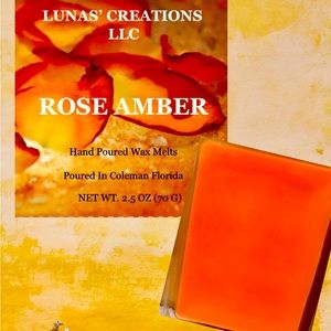 Rose Amber scented wax melts
